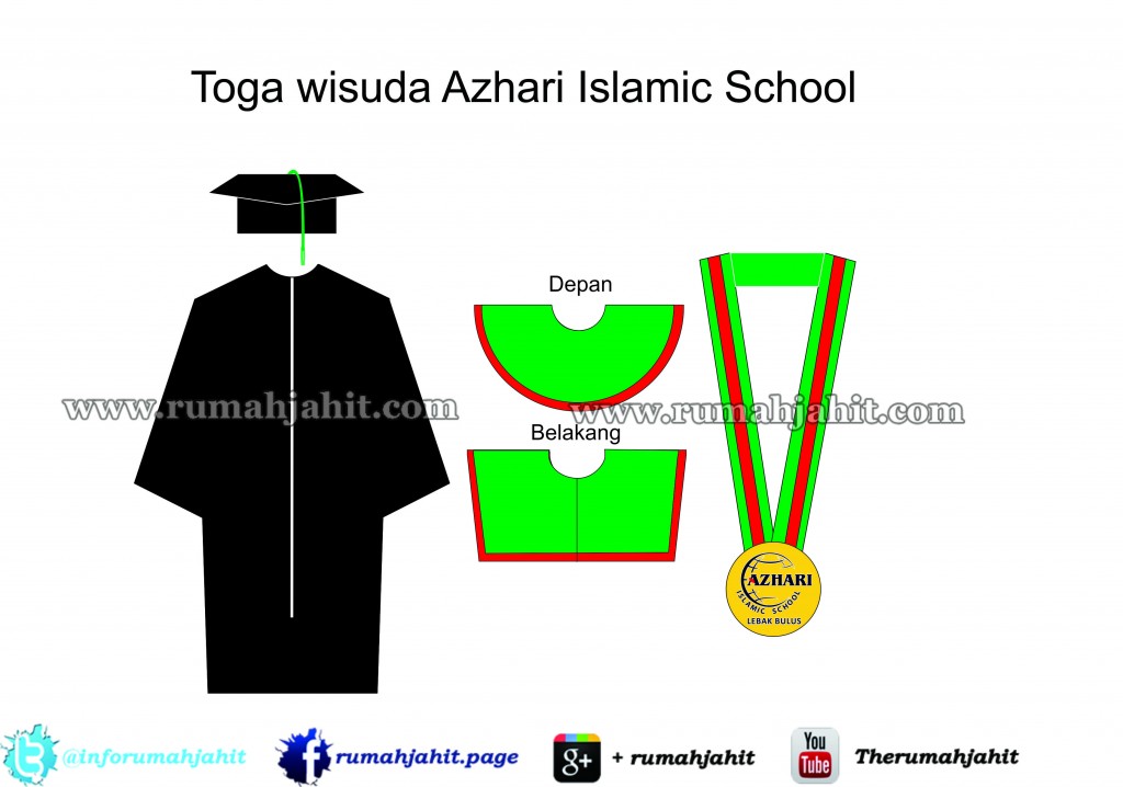 Toga wisuda Azhari School