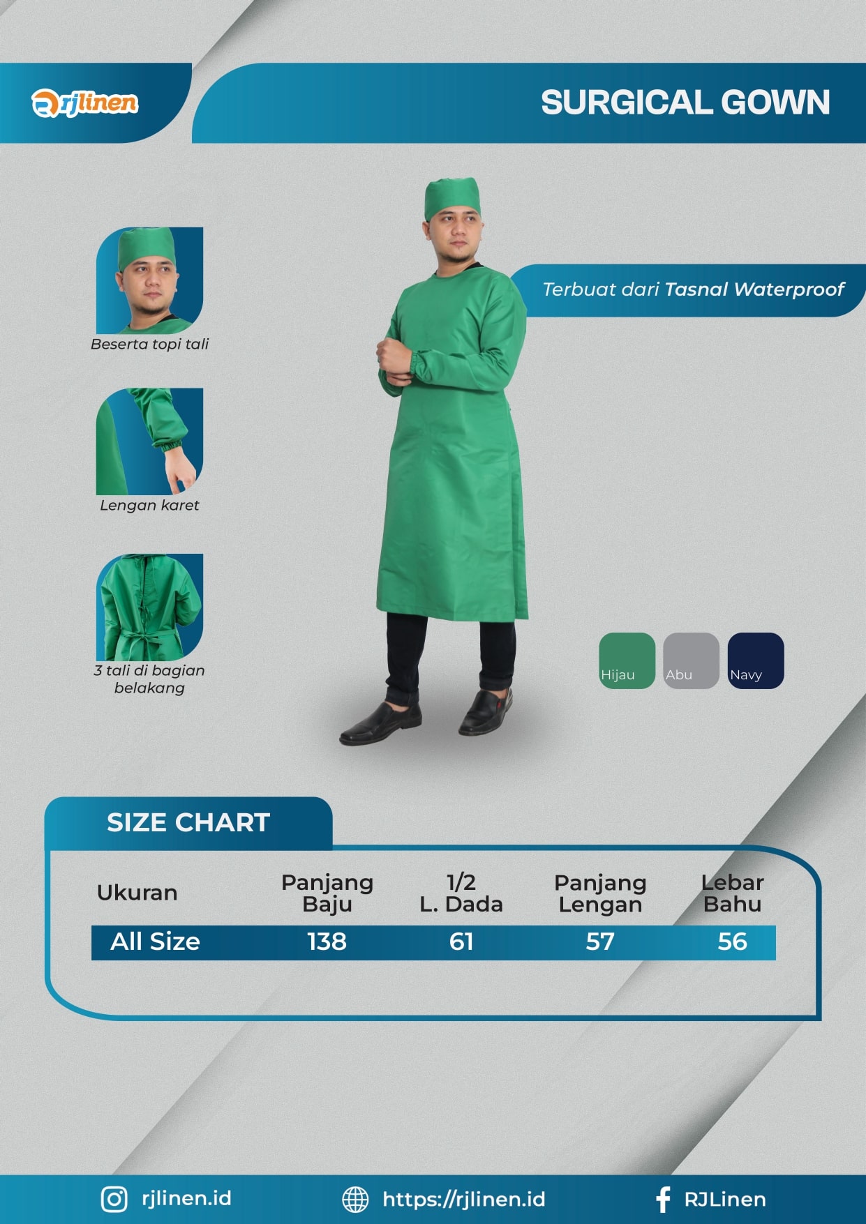 konveksi surgical gown