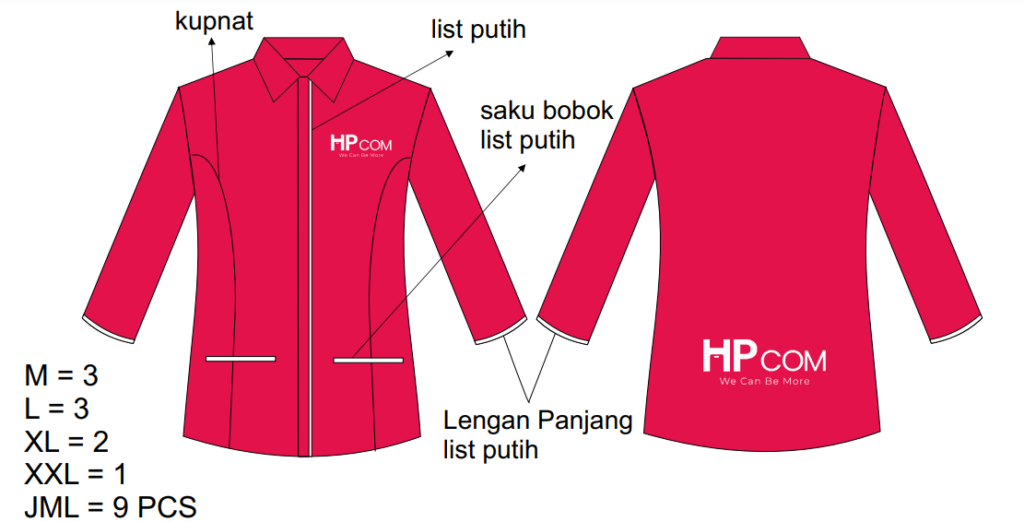 seragam kerja hp com