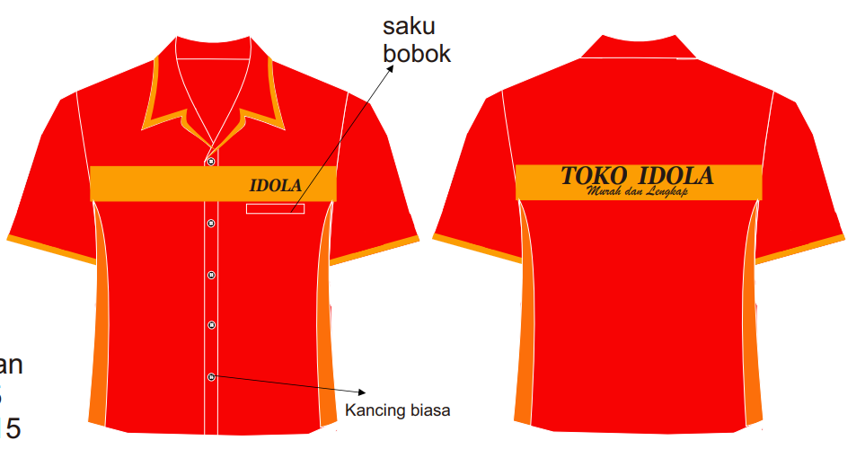 kemeja toko idola