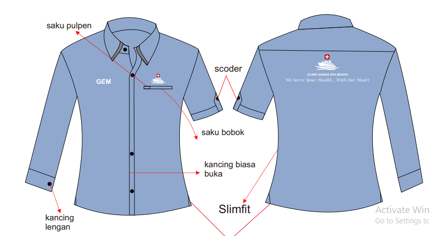 seragam klinik gading eka medika