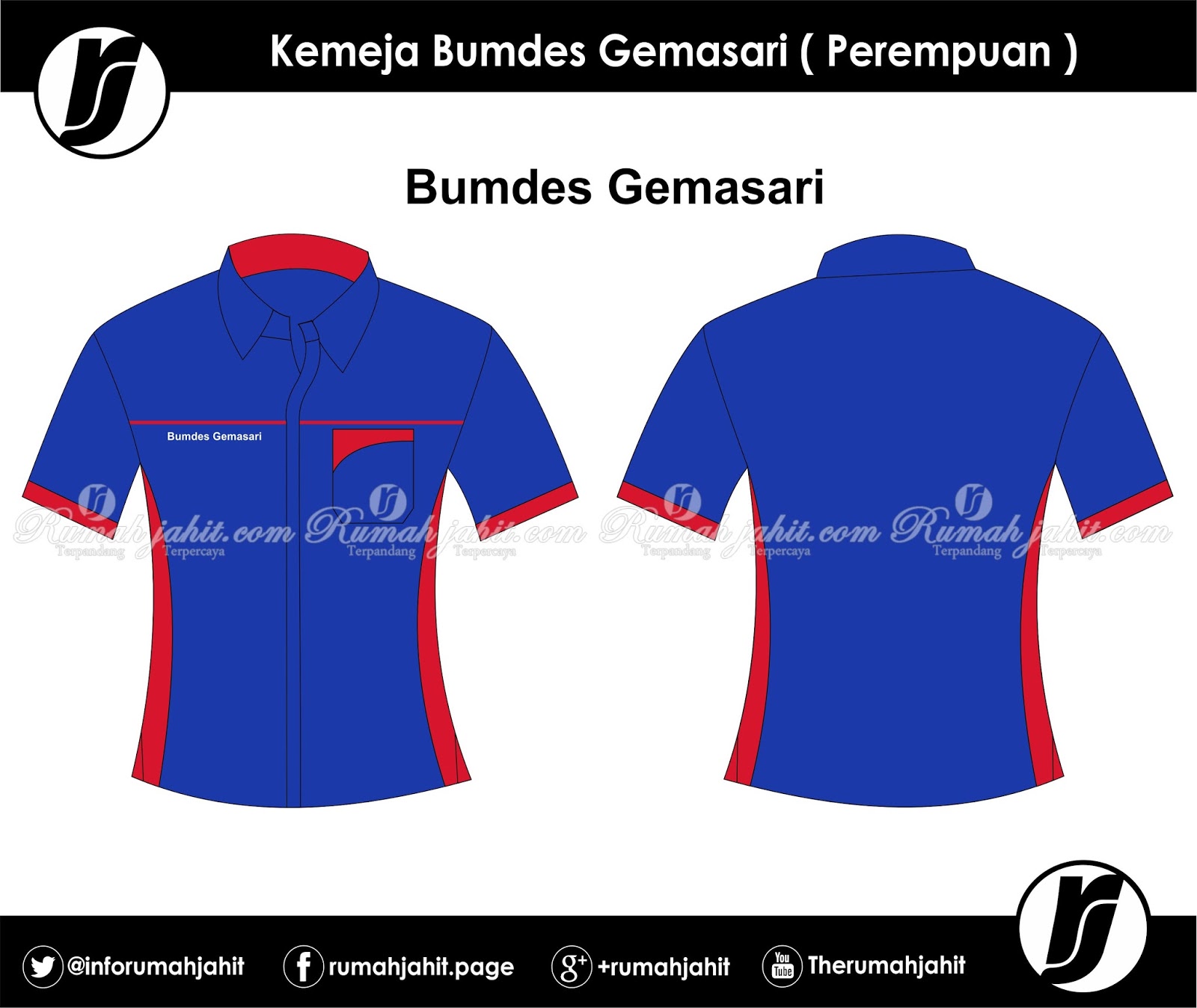 Desain Baju Hem Polos