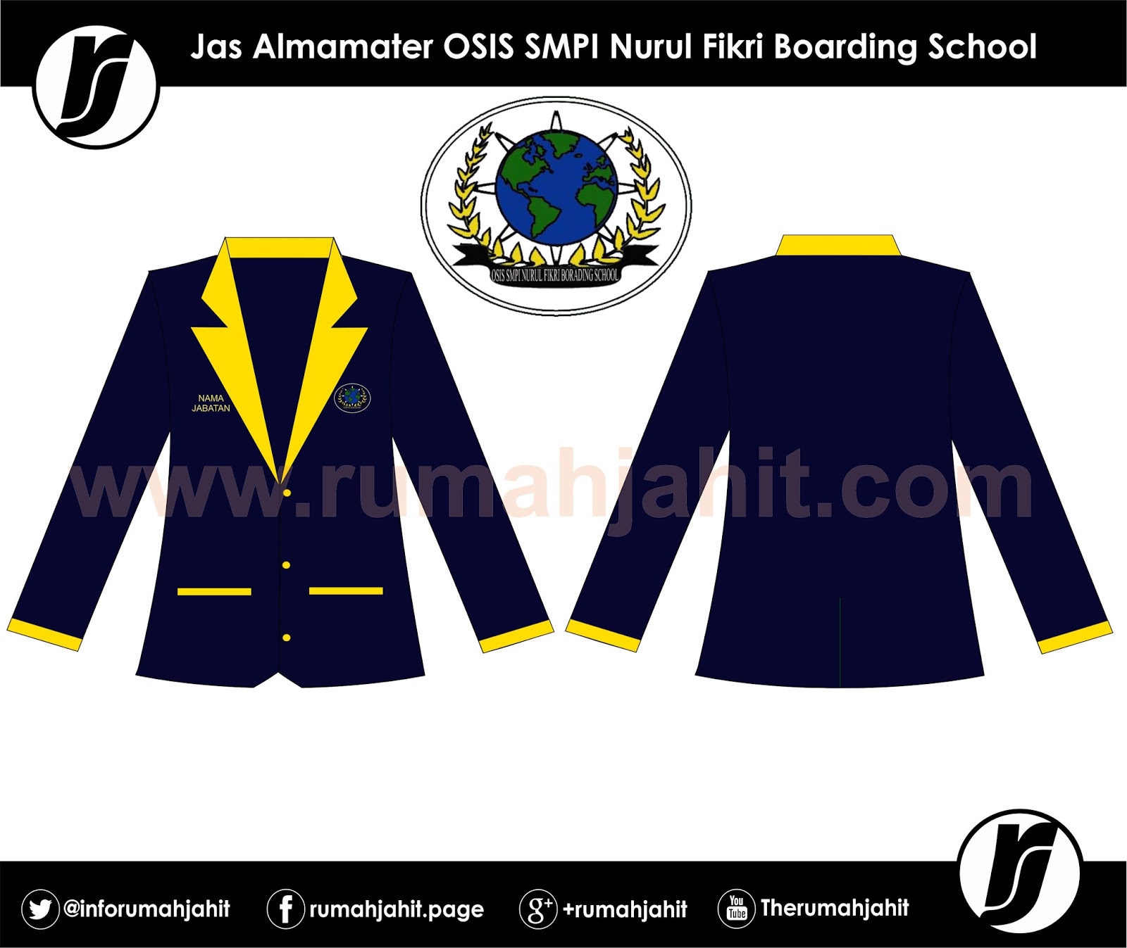 Jas Almamater OSIS  SMP  Nurul Fikri Boarding School Mitra 