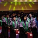 Elemen Batik yang Cantik pada Toga Wisuda Polimedia (Politeknik Negeri Media Kreatif Jakarta)