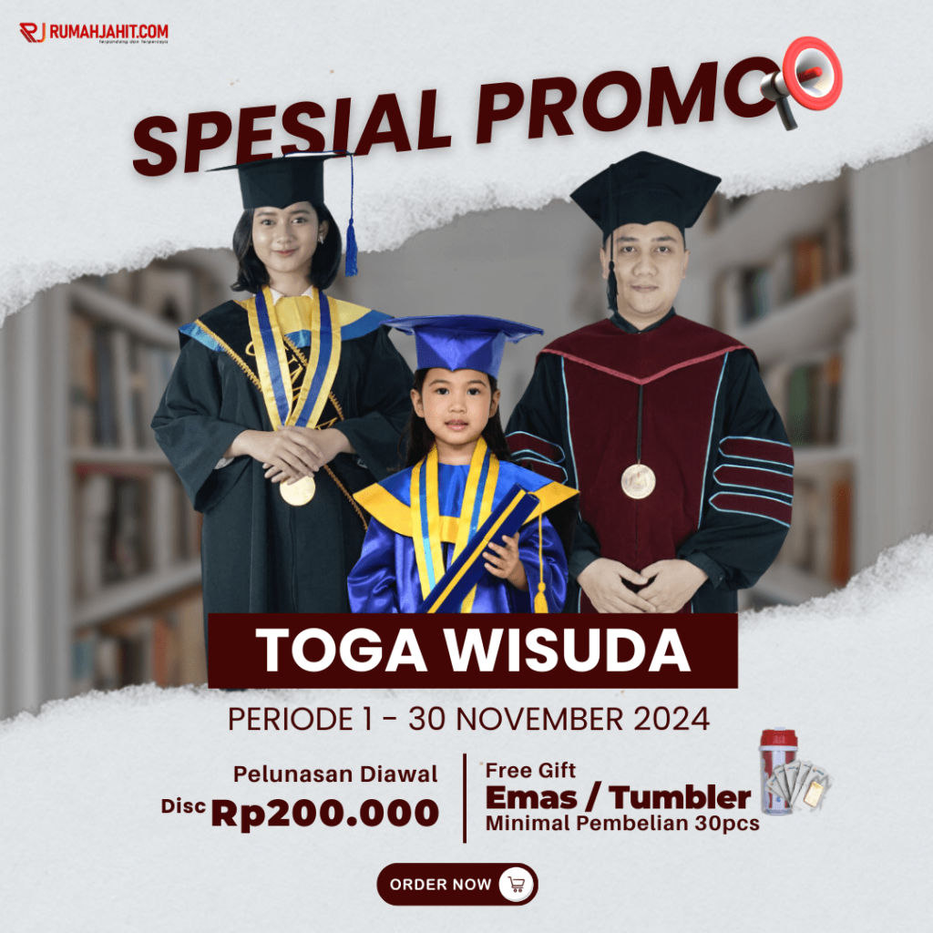 Promo toga wisuda november 2024