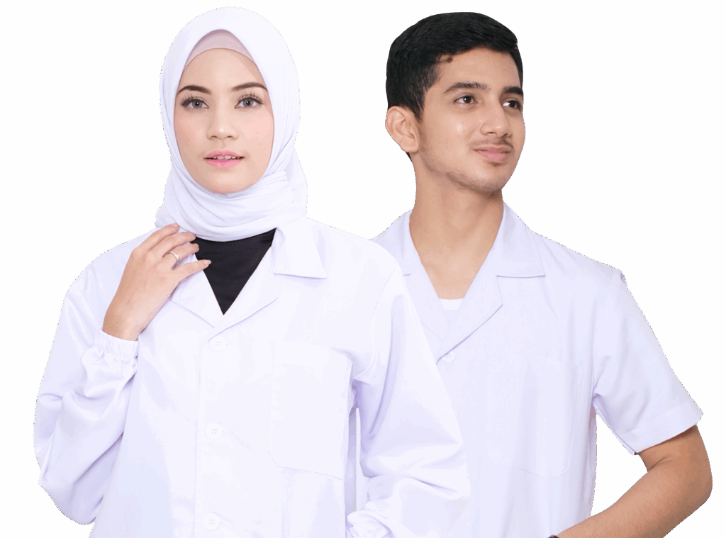 seragam rumah sakit jas laboratorium