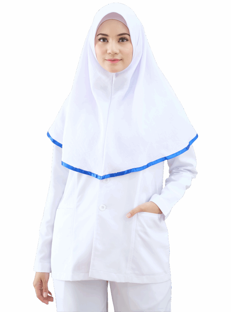 seragam rumah sakit kerudung perawat